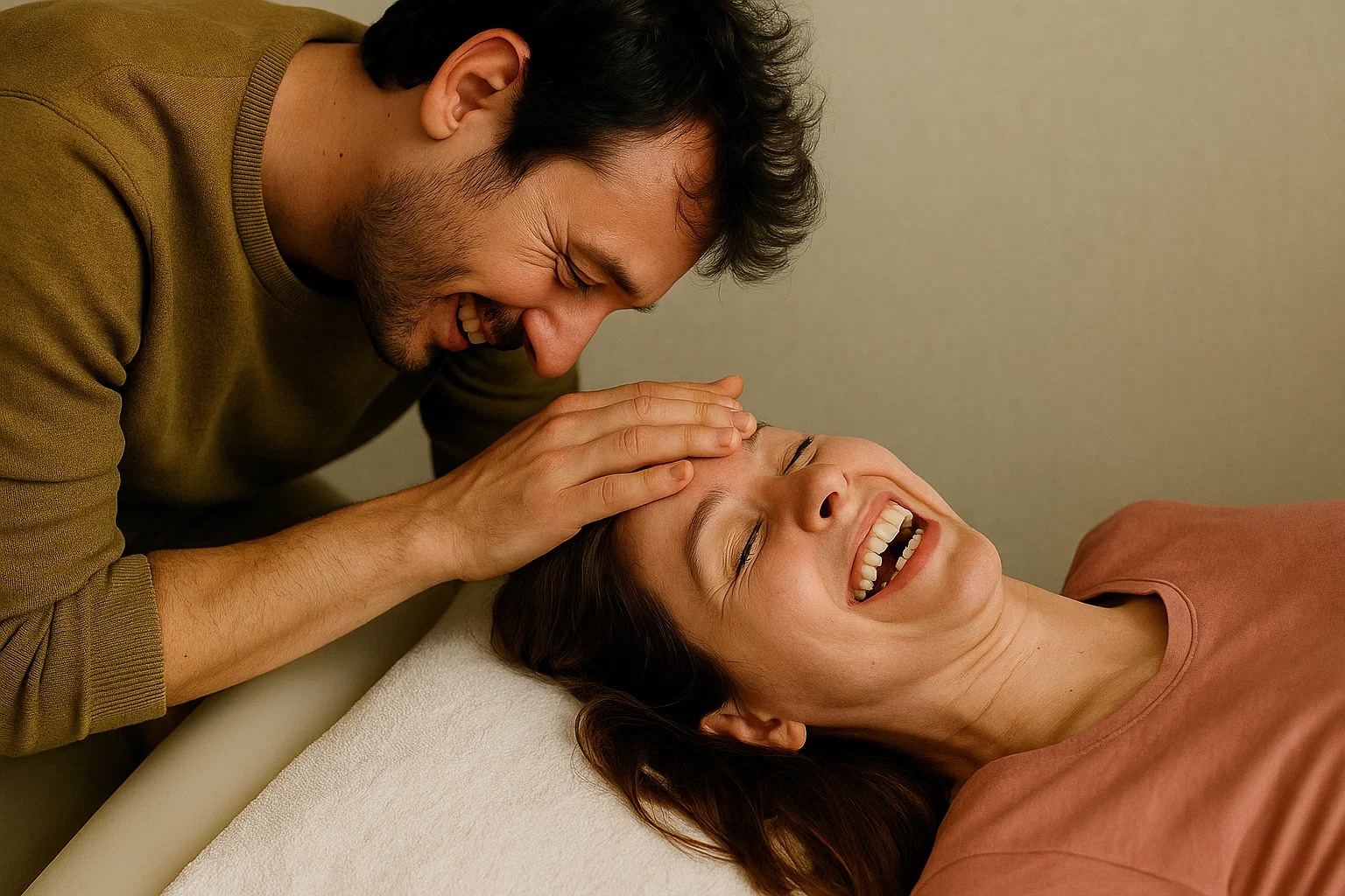 gentle touch brings joy